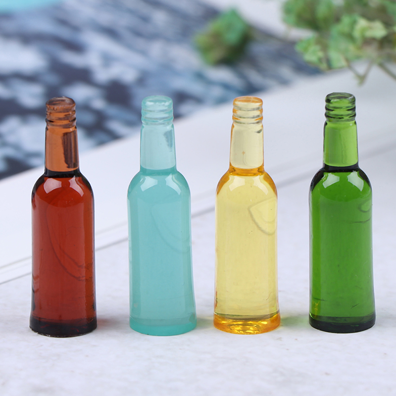 Wine In Beer - 6 Pezzi Bottiglie in Miniatura 1:12