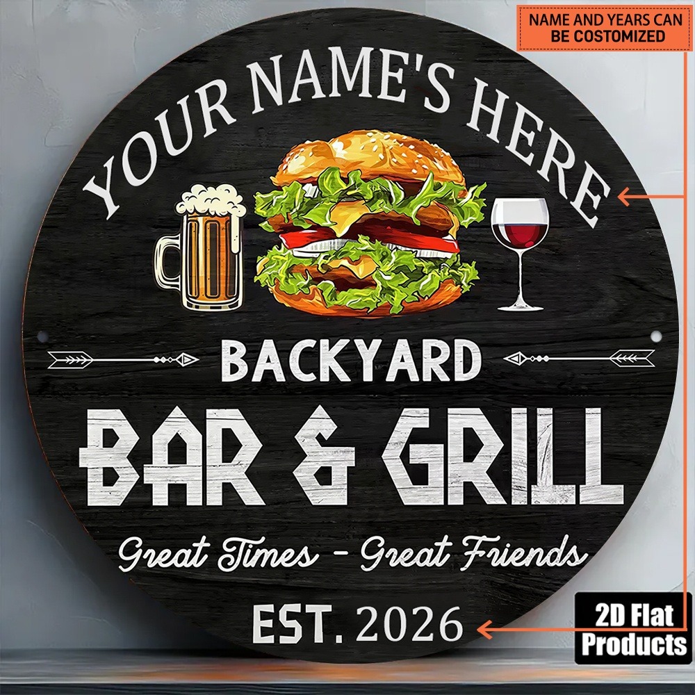 Wine With Beer Name - [2D Piatto] 1 pz. Targa in