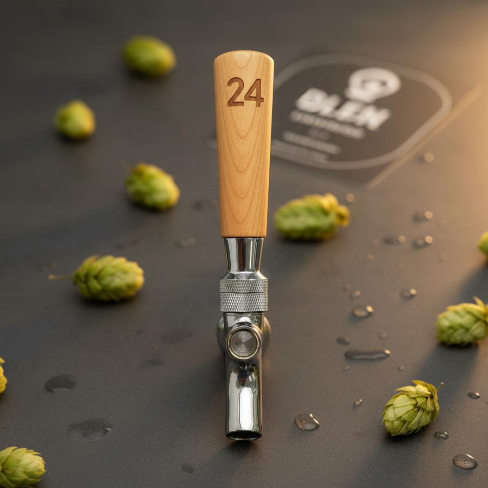 Wine In Beer - Manico Corto in Legno per Spillatore